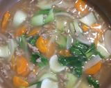 チンゲン菜の中華風あんかけ丼作り方2写真