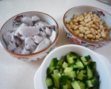 里芋ときゅうりと大豆の味噌マヨサラダ♫作り方1写真