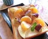 さつま芋＆温州みかんの塩ミルキートースト作り方5写真