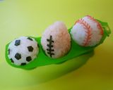 【キャラ弁】 野球・サッカー・ラグビー作り方5写真