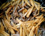 牛肉とごぼうとこんにゃくの炊き込みごはん作り方7写真