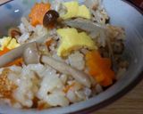 無加水鍋で・秋の炊き込みご飯作り方10写真