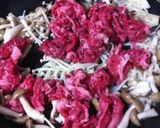 ♥牛肉ときのこの味噌炒め♥作り方5写真