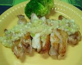 鉄板焼きに♪鶏モモ肉の葱塩ダレ作り方6写真