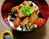 旨っ！ビンチョウマグロの漬け丼♪作り方6写真