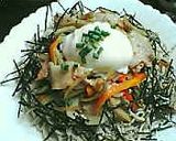 冷やしキンピラ蕎麦☆温卵のせ作り方3写真