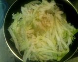 節約料理！優しい野菜炒めの卵とじ作り方3写真