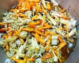 切り干し大根と貝柱の味噌炊き込みご飯作り方4写真