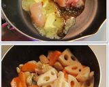 れんこんと人参のカレー風味グラタン♪作り方3写真