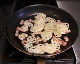 ☆超簡単レンコンとベーコンのチーズ炒め☆作り方4写真