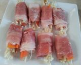 焼き肉のタレで簡単！野菜の肉巻き♪作り方3写真