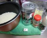 ビールで炊き込みごはん作り方1写真