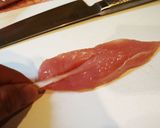 鶏ささみのガーリックソテー作り方1写真