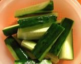 胡瓜のレンジ漬け作り方1写真
