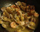 アサリとエビのアンチョビパスタ作り方3写真