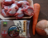 ことこと煮る砂肝とこんにゃくの味噌煮込み作り方1写真