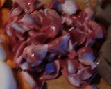 ことこと煮る砂肝とこんにゃくの味噌煮込み作り方2写真