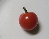 ハロウィンおかず＊ミニトマトおばけ作り方1写真