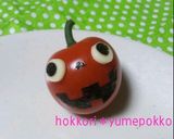 ハロウィンおかず＊ミニトマトおばけ作り方3写真