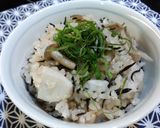 里芋と茸の炊き込み御飯作り方5写真
