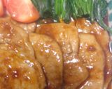 豚ロース肉照り焼き・ほうれん草トマト添え作り方13写真