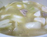 鶏もも肉と里芋のとろっとろ豆乳スープ作り方5写真