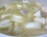 鶏もも肉と里芋のとろっとろ豆乳スープ作り方5写真