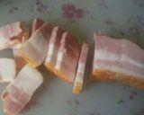 醤油麹で☆にんにくとベーコンのパスタ作り方1写真