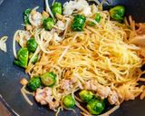 SDGs規格外芽キャベツの柚子塩焼きそば作り方10写真