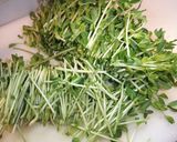ベーコンで豆苗炒め作り方3写真