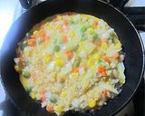 ごはん入り卵焼き作り方2写真