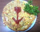 ごはん入り卵焼き作り方5写真