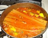 秋野菜たっぷりのミートスパゲティー作り方4写真