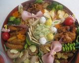 H24年運動会お弁当～覚書　キャラ弁作り方1写真