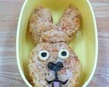 キャラ弁★ウサビッチ★プーチンおにぎり作り方3写真
