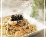 ゆかり香る✤海老クリームパスタ作り方6写真
