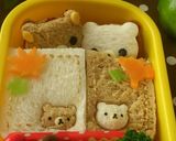 キャラ弁☆リラックマの型抜きサンドイッチ作り方6写真