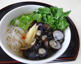 【蒟蒻麺】しゃぶしゃぶレタスのシジミ汁麺作り方4写真