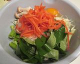 空心菜入りキャベツ焼き作り方1写真