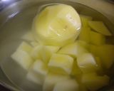 きのことじゃが芋の豆乳スープ作り方1写真
