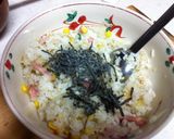 炒めない!塩昆布ベーコン炒飯作り方4写真