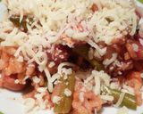 *インゲンのトマトチーズ飯*作り方5写真