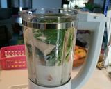 豆乳で作る小松菜グリーンスムージー作り方3写真