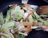 揚げマロニーの白菜あんかけ作り方6写真
