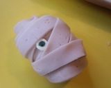 【キャラ弁】 魚肉ソーセージdeミイラ作り方4写真