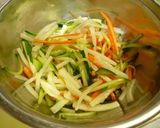 すし酢で簡単♪野菜の甘酢和え作り方1写真