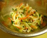 すし酢で簡単♪野菜の甘酢和え作り方3写真