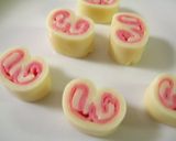 ハム　チーズのハート風　キャラ弁おかず作り方4写真