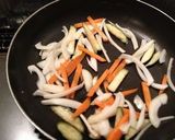 野菜とたまごの炒め物（トマト味）作り方3写真