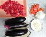 牛肉となすのソテー作り方1写真